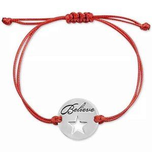 Macy's Make-A-Wish Believe Slider Bracelet